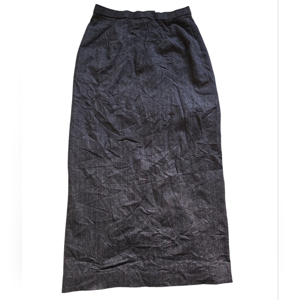 Vintage Pendleton Women’s size 6  100% Virgin Wool Charcoal Gray Maxi Skirt